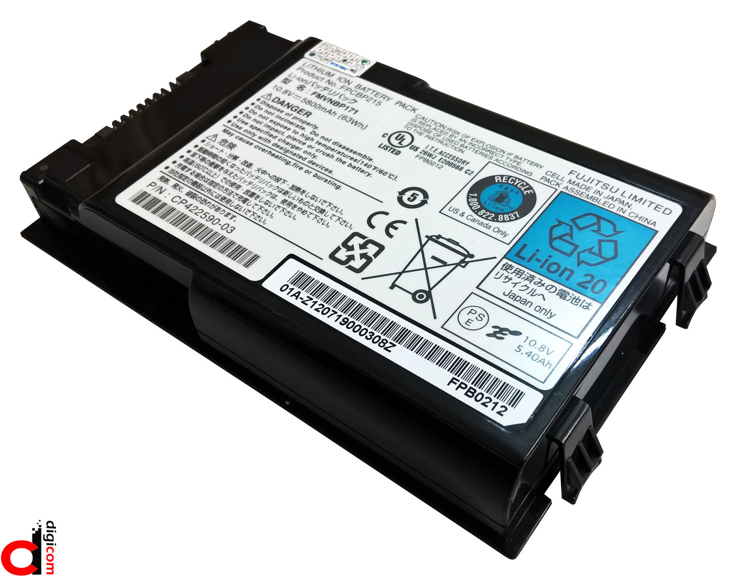 باتری لپ تاپ فوجیتسو  FPCBP215