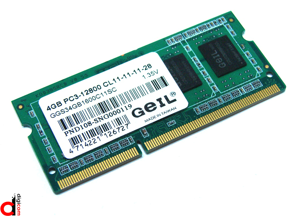رم جل مدل ۴GB 12800 PC3 GEIL