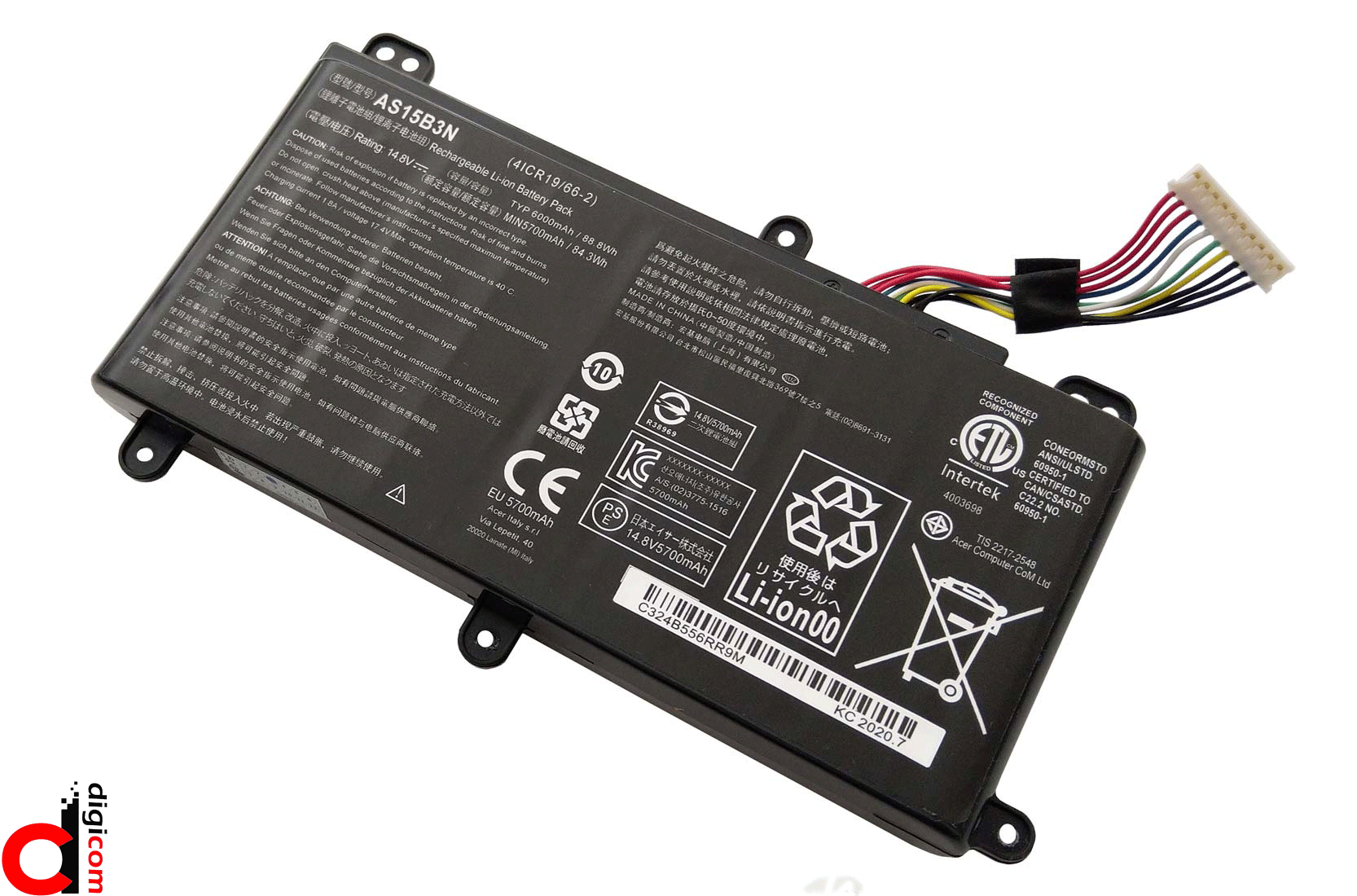 باتری اورجینال ایسر مدلG9-591 / AS15B3N